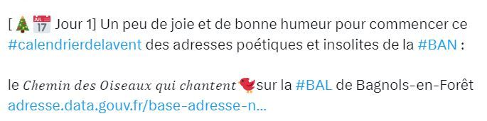 Calendrier de l'avent 2022 des adresses insolites et poétiques de la BAN